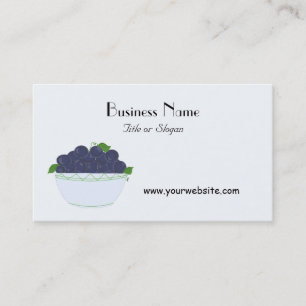 Carte De Visite Conception de fruits bleuets