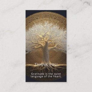 Carte De Visite Conception de l'Arbre de Lumière Éternelle Arbre