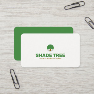 Carte De Visite Conception de logo d'arbre ombragé Couleur modif