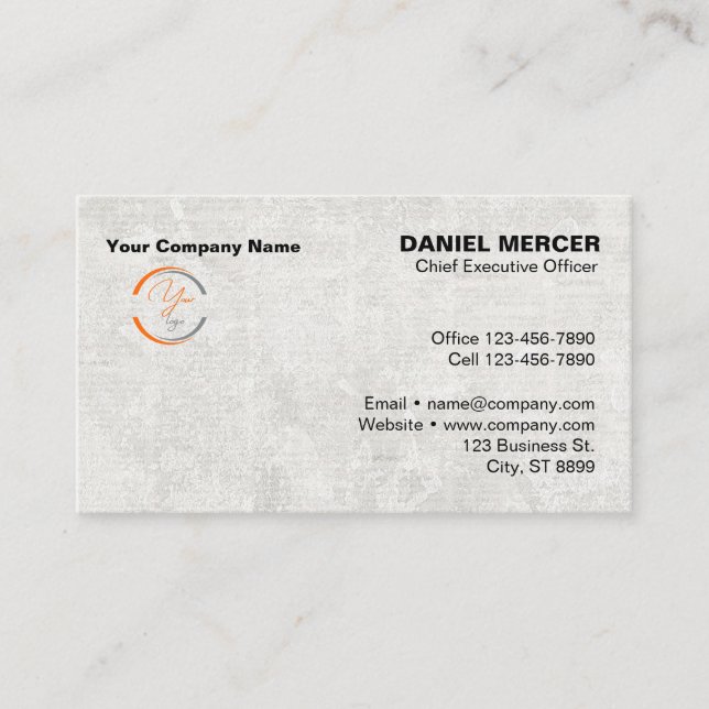 Carte De Visite Conception de logo professionnel moderne (Devant)