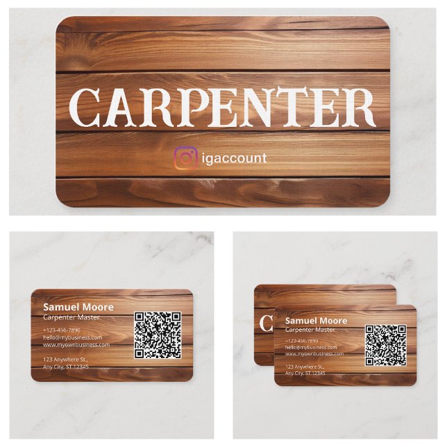 Carte De Visite Conception de modèles de menuiserie professionnell (Templates Design Woodworking Professional Business Card
)