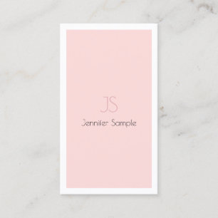Carte De Visite Conception de monogramme élégant Minimaliste Luxe