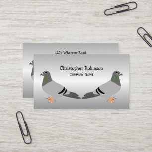 Carte De Visite Conception de pigeon personnalisée