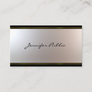 Carte De Visite Conception de script attrayante Design moderne Gla