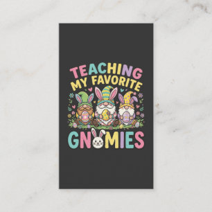 Carte De Visite Conception d'enseignant gnome mignon enseignement