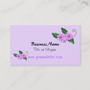 Carte De Visite Conception d'entreprise florale élégante