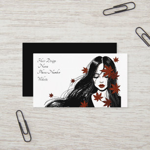 Carte De Visite Conception des cheveux