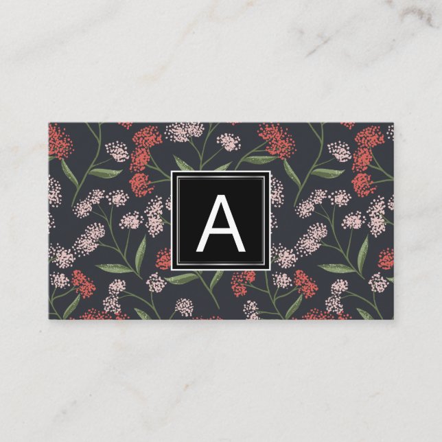 Carte De Visite Conception des motifs floraux (Devant)