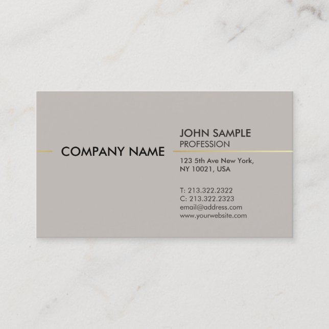 Carte De Visite Conception élégante professionnelle moderne (Devant)