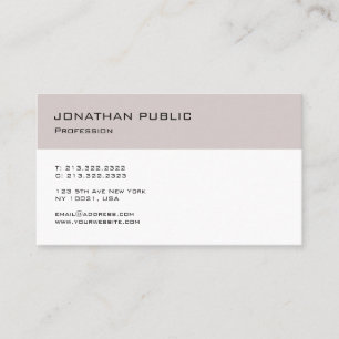 Carte De Visite Conception épurée et moderne sobre, tendance