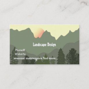 Carte De Visite Conception et entretien du paysage
