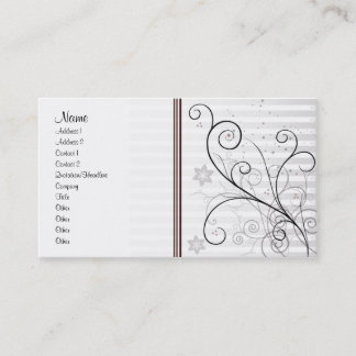 Carte De Visite Conception florale