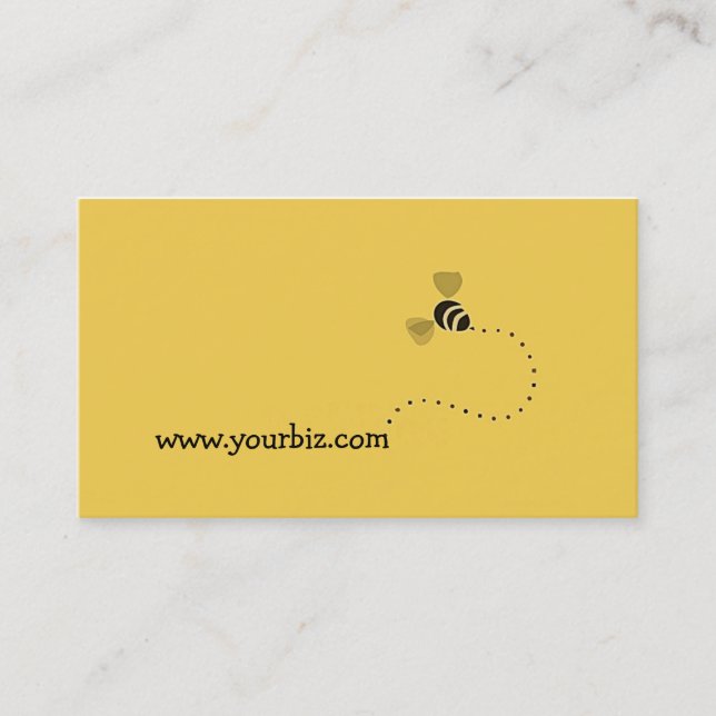 Carte De Visite Conception graphique d'abeille mignonne simple (Devant)