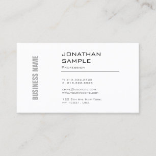 Carte De Visite Conception Graphique Minimaliste Élégante Tendance
