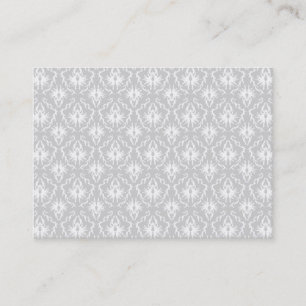 Carte De Visite Conception grise blanche et en pastel de damassé