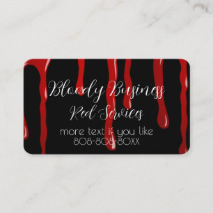 Carte De Visite Conception Halloween Horreur Sang qui Goutte