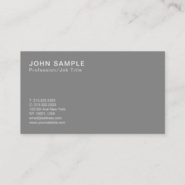 Carte De Visite Conception intelligente professionnelle Couleurs c (Devant)
