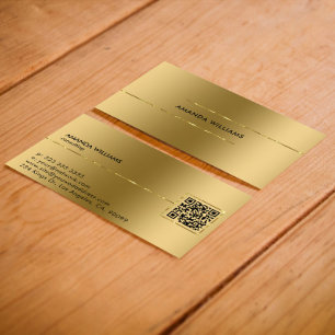 Carte De Visite Conception minimaliste de métal moderne