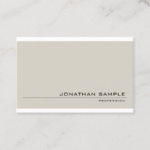 Carte De Visite Conception minimaliste et sophistiquée Plain moder