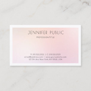 Carte De Visite Conception minimaliste professionnelle Élégance Lu