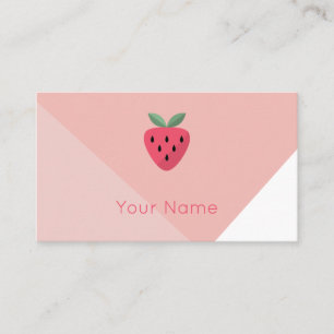 Carte De Visite Conception moderne de la fraise