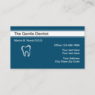 Carte De Visite Conception moderne de modèle de dentiste