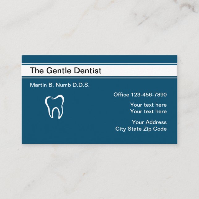 Carte De Visite Conception moderne de modèle de dentiste (Devant)