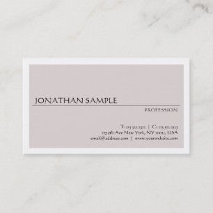 Carte De Visite Conception moderne personnalisée Minimaliste Él