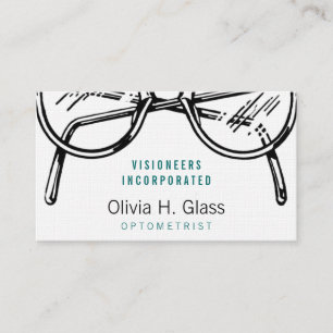 Carte De Visite Conception Optique de Lunettes Professionnelles Cl