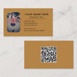 Carte De Visite Conception personnalisée avec professionnel photo
