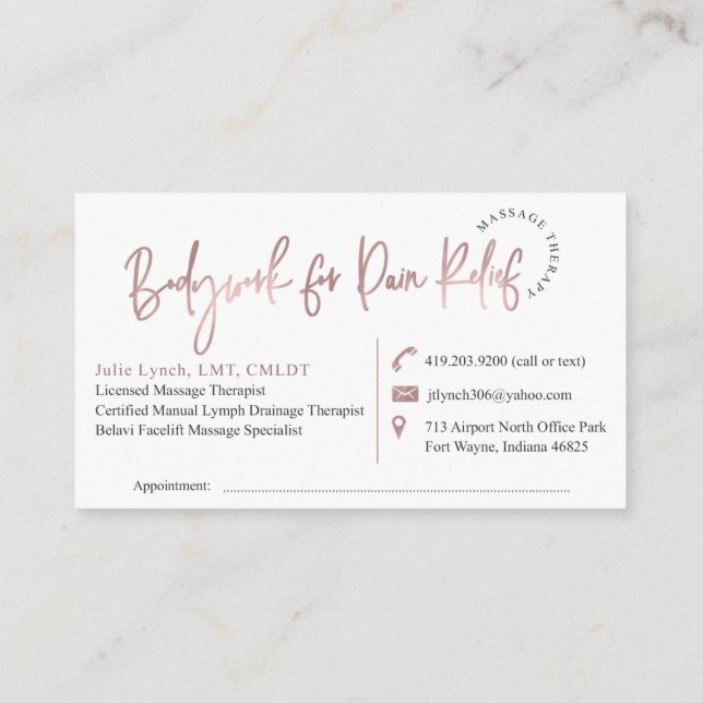 Carte De Visite Conception personnalisée | Non modifiable Zazzle M (Dos)