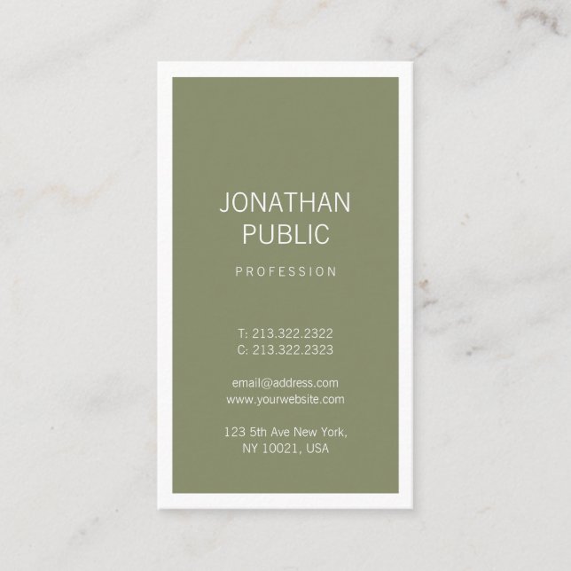 Carte De Visite Conception professionnelle et créative Nettoyant (Devant)