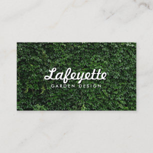 Carte De Visite Conception qui respecte l'environnement de jardin