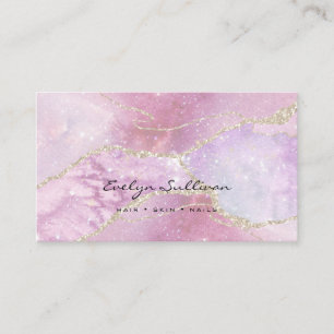 Carte De Visite conception rose faux nacre