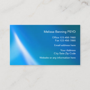 Carte De Visite Conception simple de psychiatre