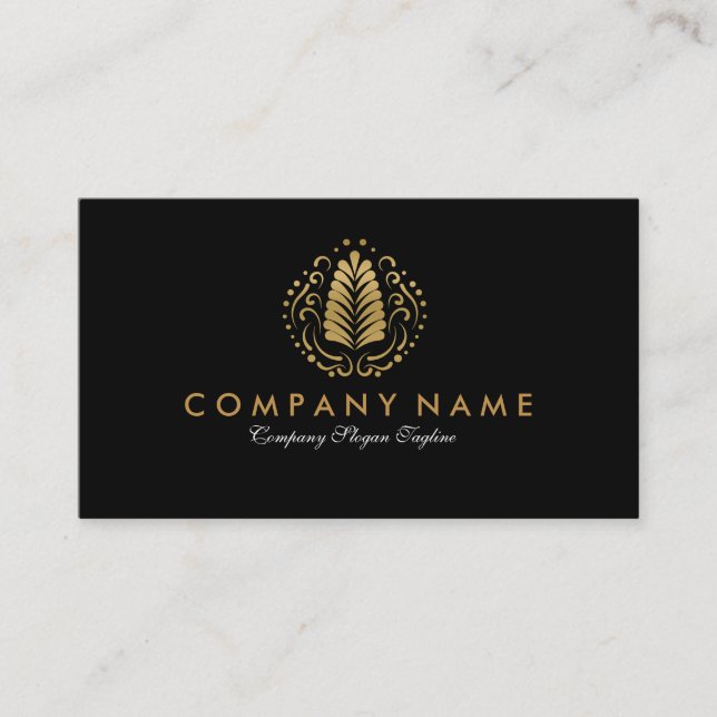 Carte De Visite Conception simple et moderne du logo de l'ornement (Devant)