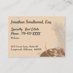 Carte De Visite Conception tonique Terre pour avocat avec Feuille 