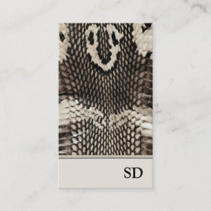 Carte De Visite Conception unique élégante d'impression de peau de