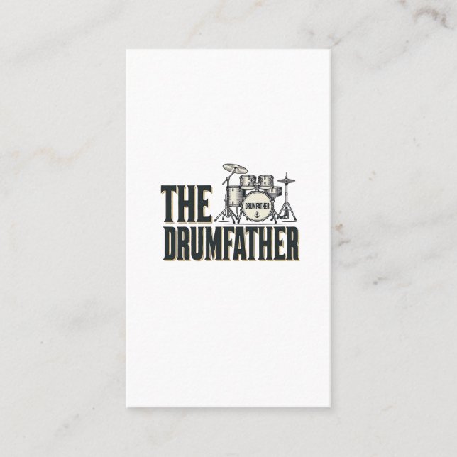 Carte De Visite Conception vectorielle de citation de batteur Drum (Devant)