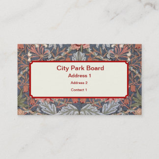 Carte De Visite Conceptions de papier peint de William Morris