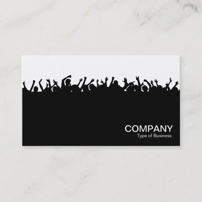 Carte De Visite Concert 02 - Noir et Blanc (Devant)