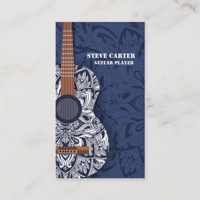 Carte De Visite Concert d'école de professeur d'artiste de musique (Devant)