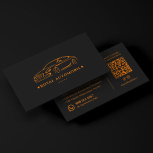 Carte De Visite Concessionnaire de voitures de luxe Service de det