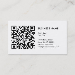Carte De Visite concevez votre propre code de QR
