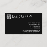 concevez votre propre code de QR : raffinez noir