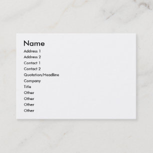 Carte De Visite Concevez votre propre potelé, 3,5" x 2,5", 100