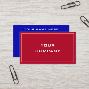 Carte De Visite Concevez vous-même Couleurs Personnalisées Polices