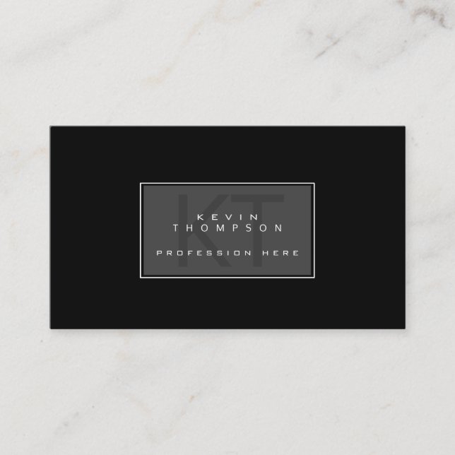 Carte De Visite concevoir votre propre système de conception blk p (Devant)