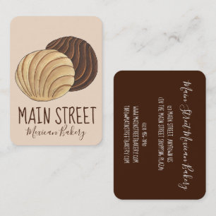 Carte De Visite Conchas Pan mexicain Pain Panadería Boulangerie