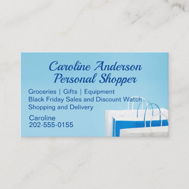 Carte De Visite Concierge personnel (Devant)